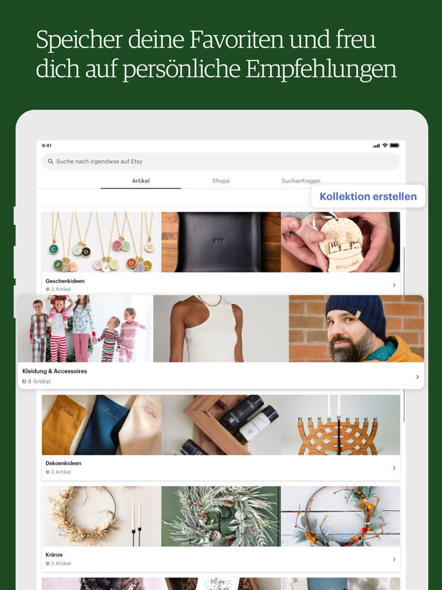 10 meilleures applications de mode pour Android et iOS 2021 115 Etsy: kreative Einzelstücke Capture d'écran