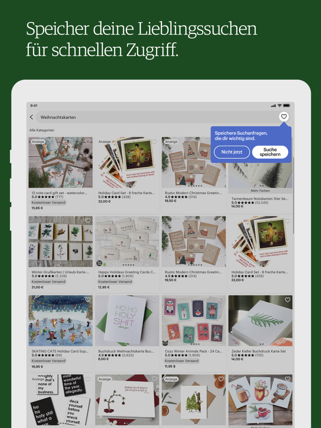 10 meilleures applications de mode pour Android et iOS 2021 120 Etsy: kreative Einzelstücke Capture d'écran