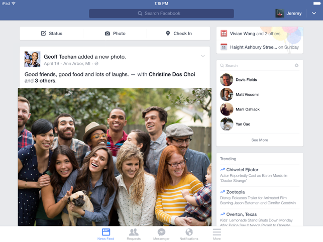 10 meilleures applications de mode pour Android et iOS 2021 17 Facebook Capture d'écran
