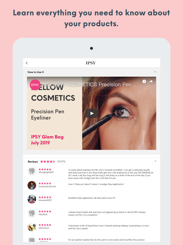 10 meilleures applications de mode pour Android et iOS 2021 185 IPSY - Beauty, Makeup & Tips Capture d'écran