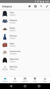 10 meilleures applications de mode pour Android et iOS 2021 234 Your Closet - Smart Fashion Capture d'écran