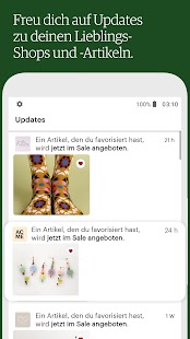 10 meilleures applications de mode pour Android et iOS 2021 83 Etsy: handgemachte und einmalige Produkte Capture d'écran